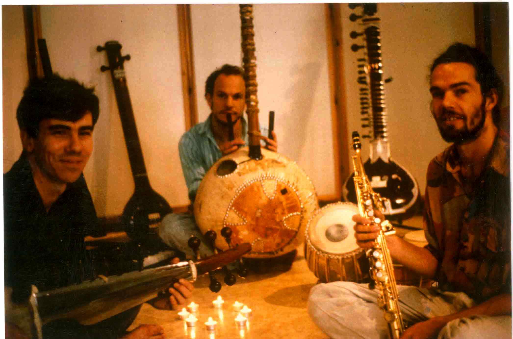 With Ravi and Prem Joshua, 1991