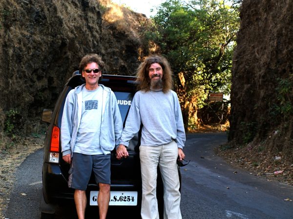 Karunesh and Chinni on their way to Goa