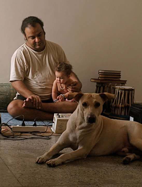 Srivastava Koyal and dog