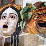 Tragic and comic masks