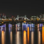 London at night