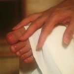 Osho's foot and hand