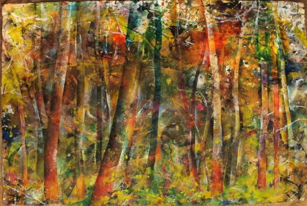 Summer Forest, 2013, 100x70cm, acrylic and inks on handmade paper