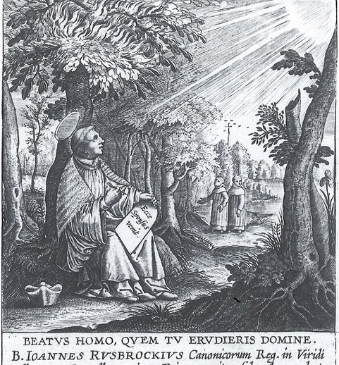 Ruusbroec meditating in nature