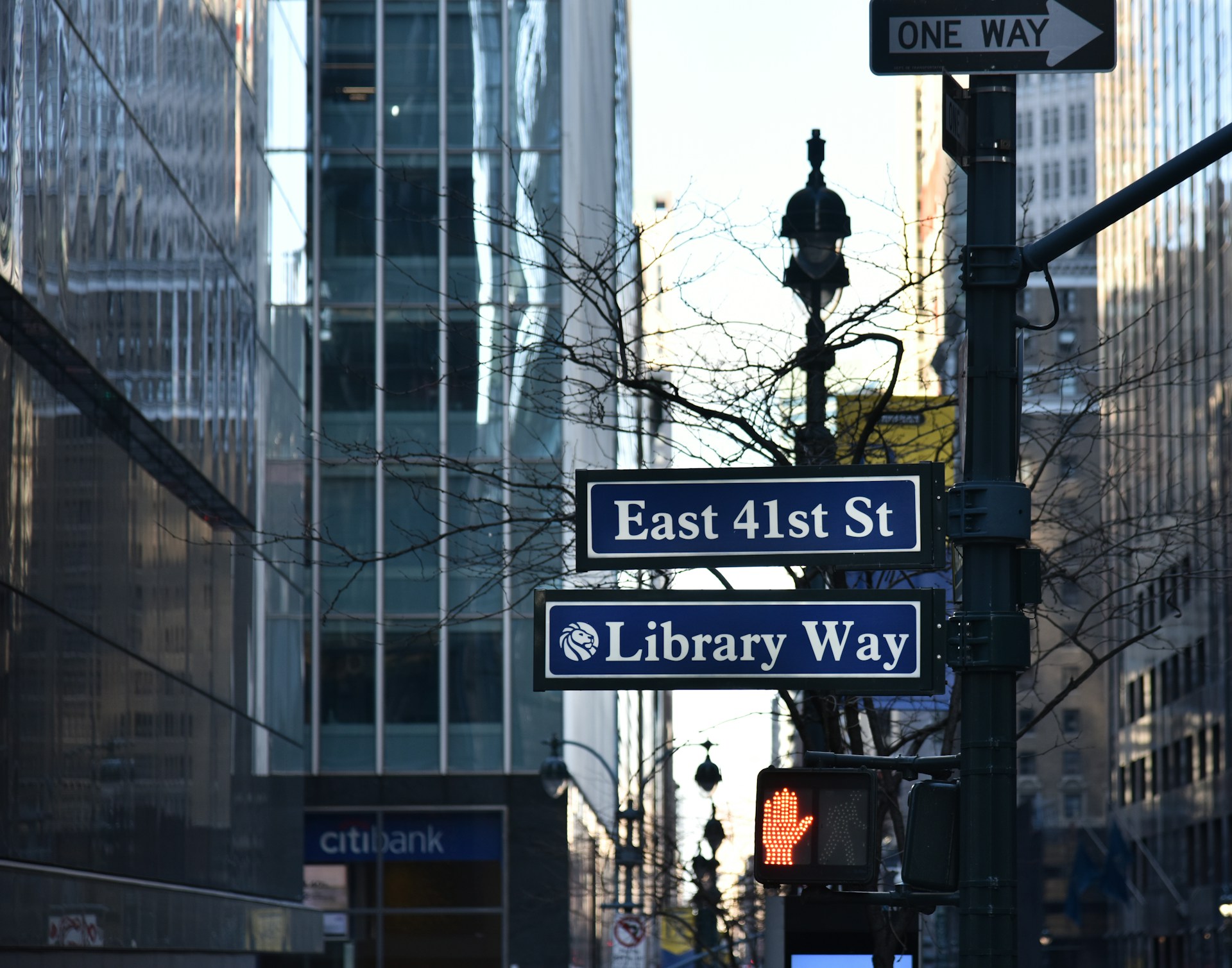 Street signs in New York