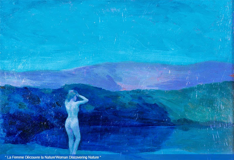 Woman Discovering Nature by Khalil Gibran