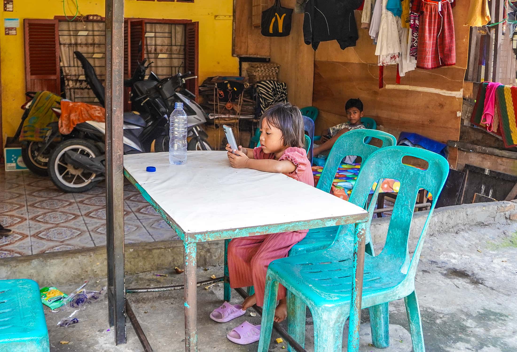 Girl with smartphone