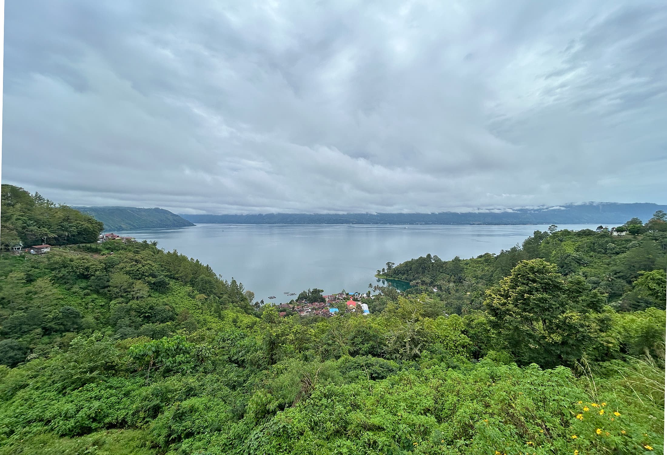 Panorama of Lake Toba