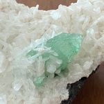 Apophylite green with Stilbite from the Pashan quarry Poona