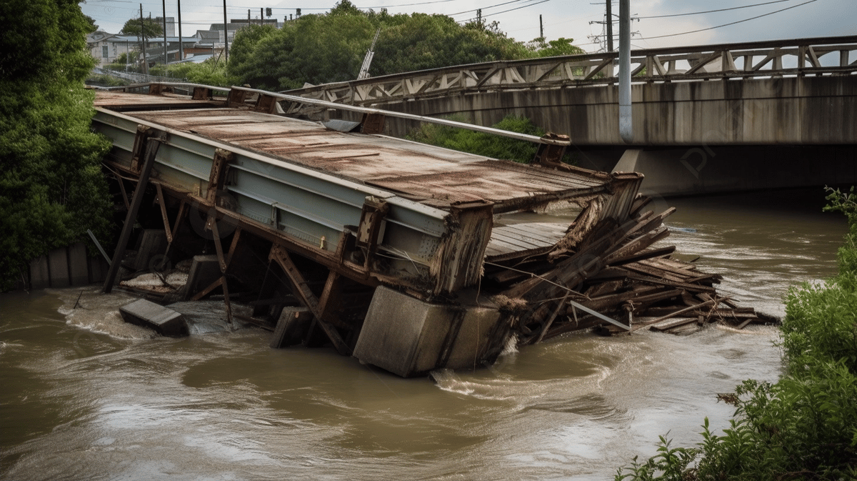 Broken bridge