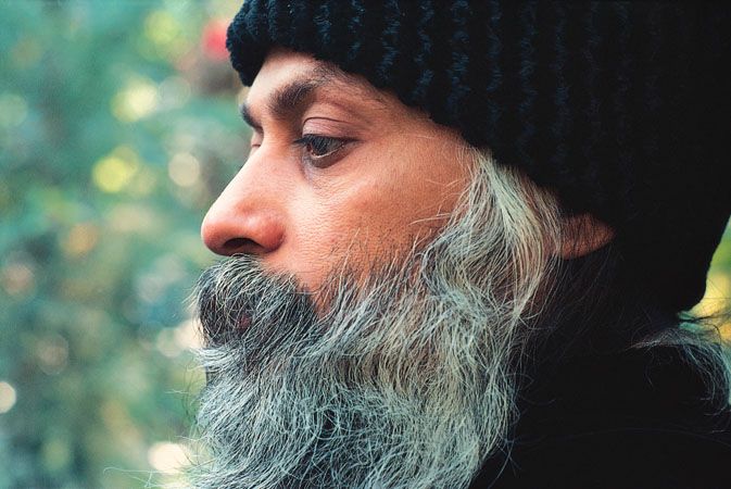 Osho in garden