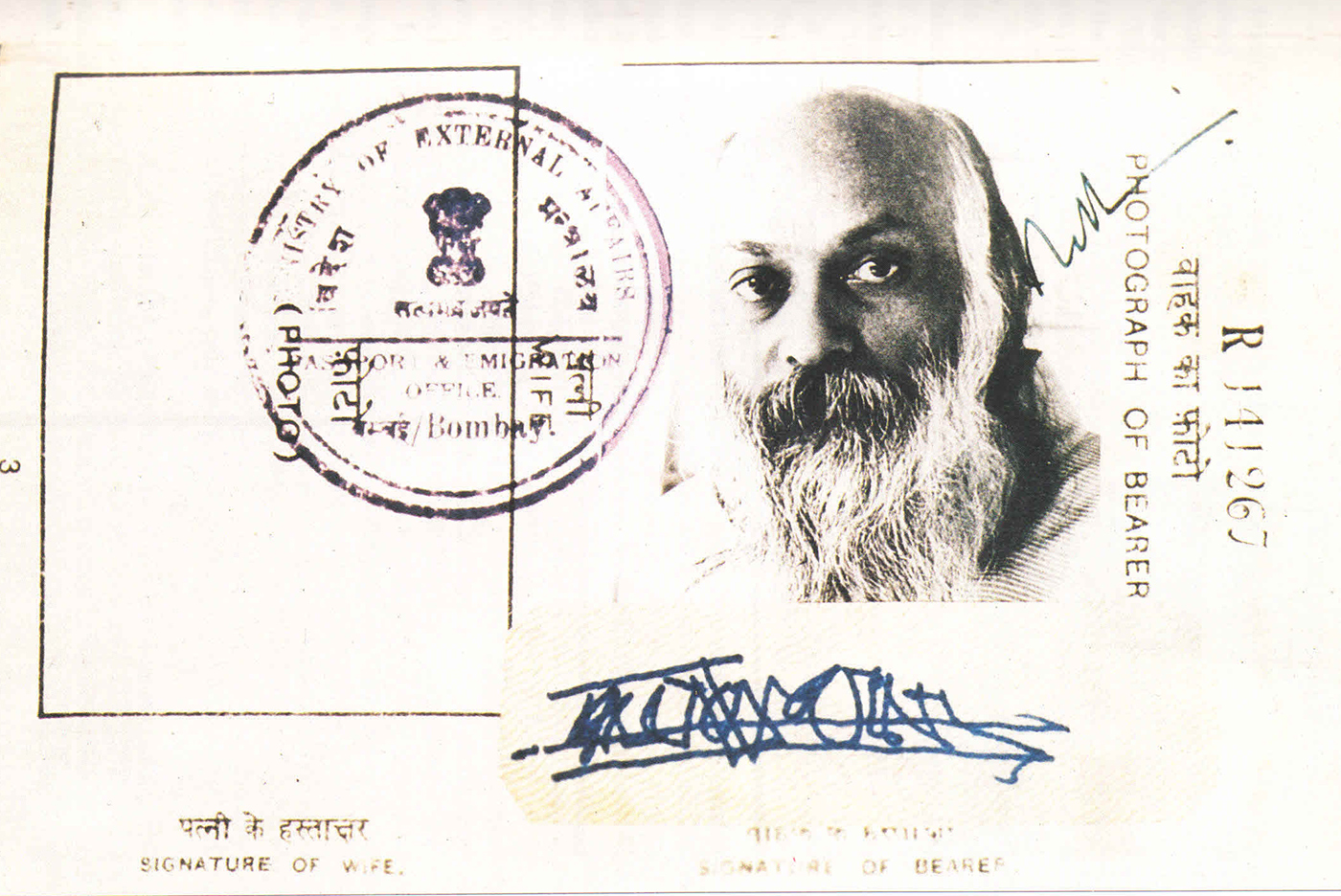 Osho's passport