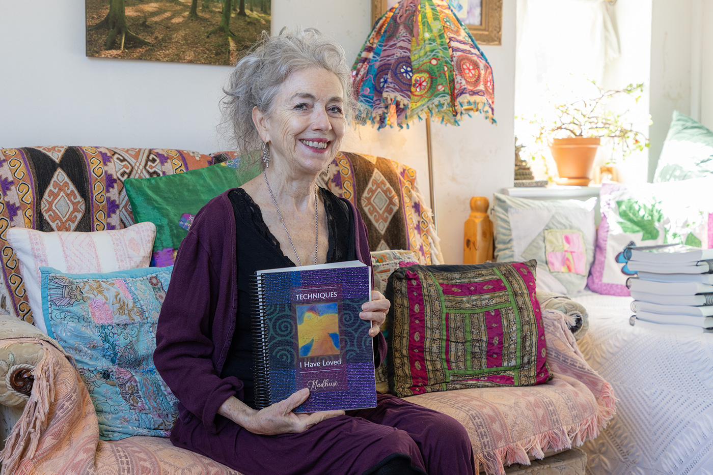 Madhuri with Techniques book