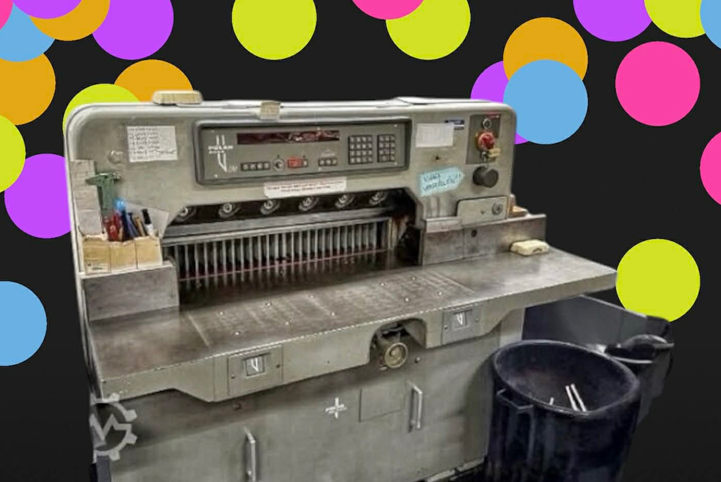 Polar cutting machine