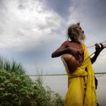 A Baul (Bengali mystic) on the Padma River in Bangladesh