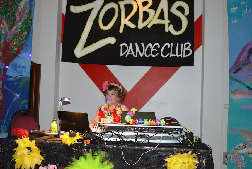 Suchita DJing at Zorbas Dance Club