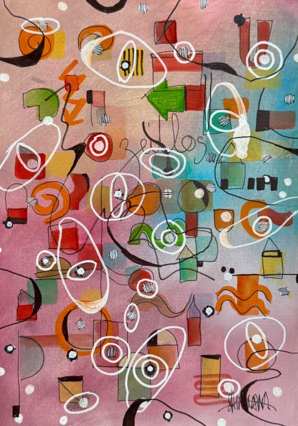 20 x 29 cm, paper, mixed media (Zeitlos)