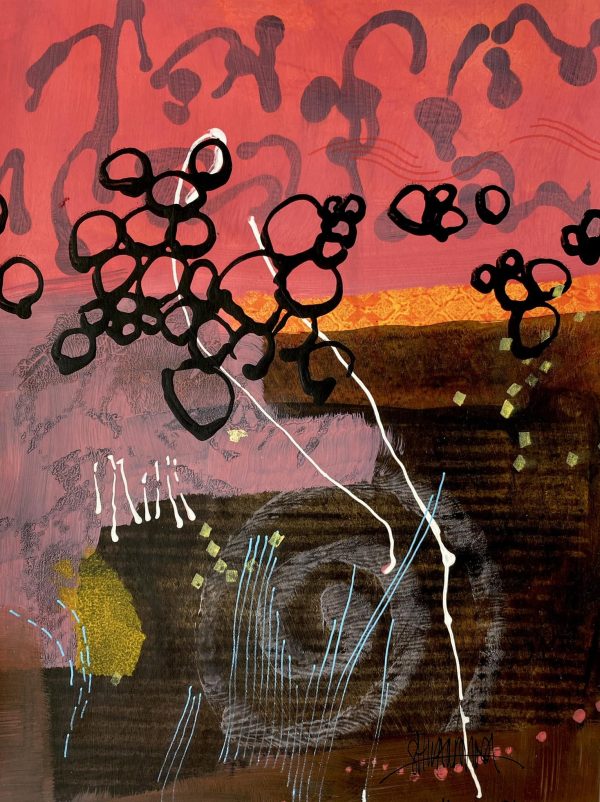 20,5 x 27 cm, paper, mixed media, 2022 (sold)