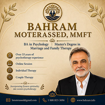 Bahram Moterassed - Individual and Couple Therapy