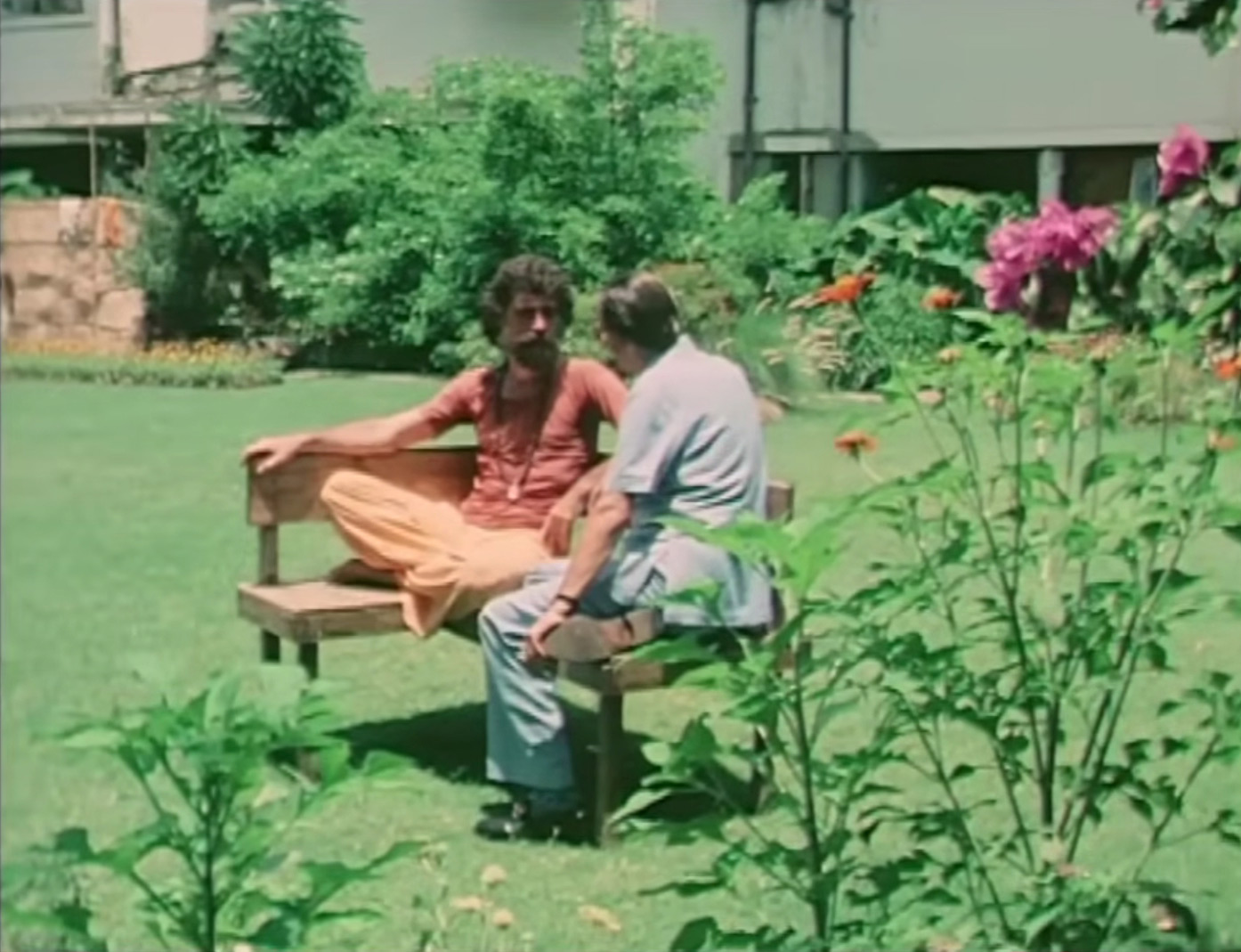 Interview in the garden