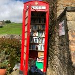 Booth with books