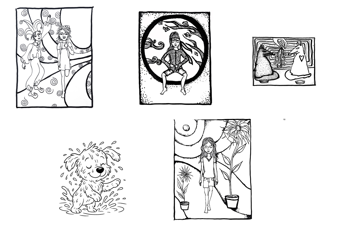 Dome drawings in the book