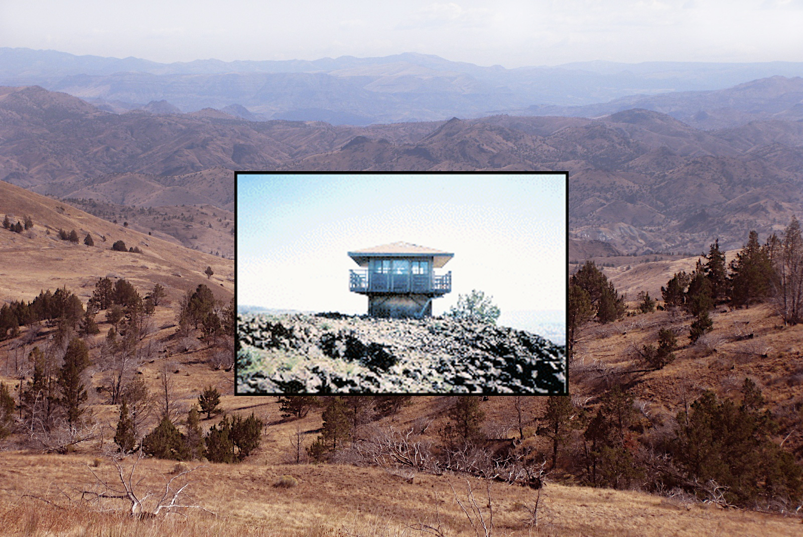 Fire tower on Rancho Rajneesh