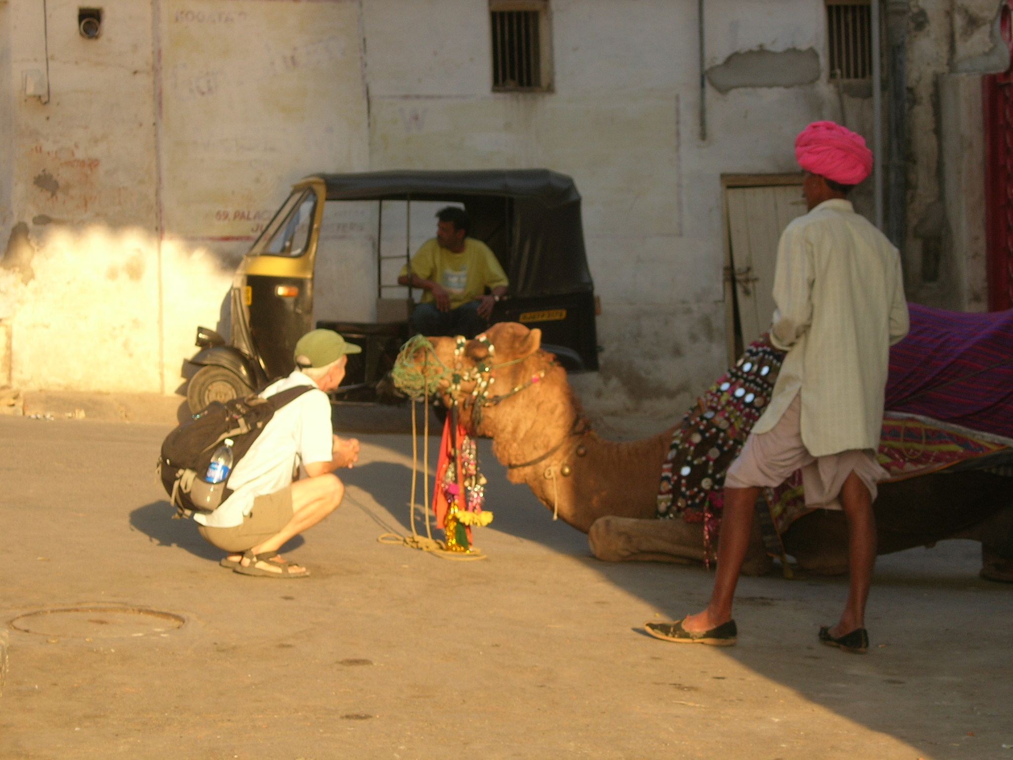Purushottama with camel
