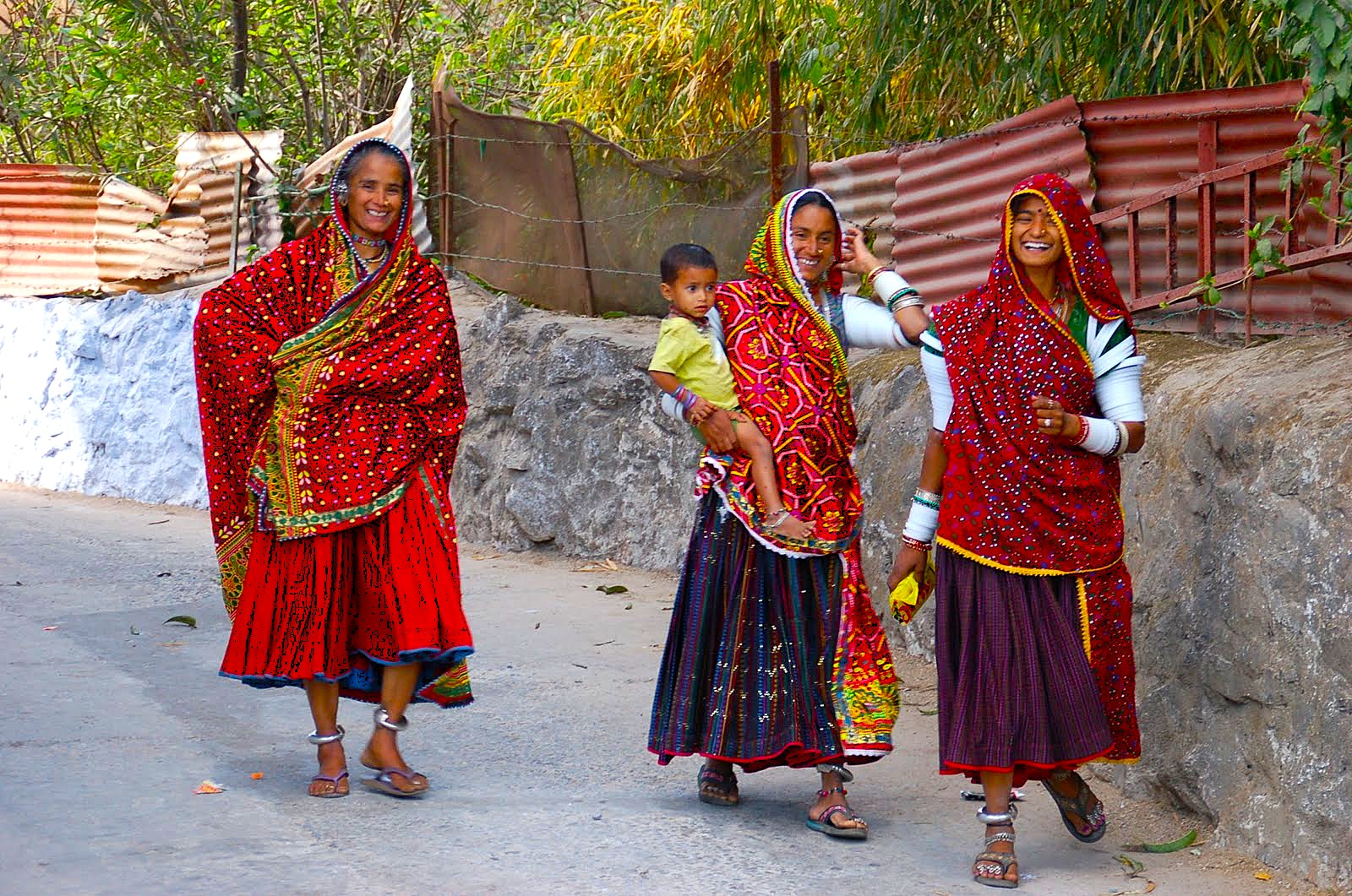 Group of dancing women