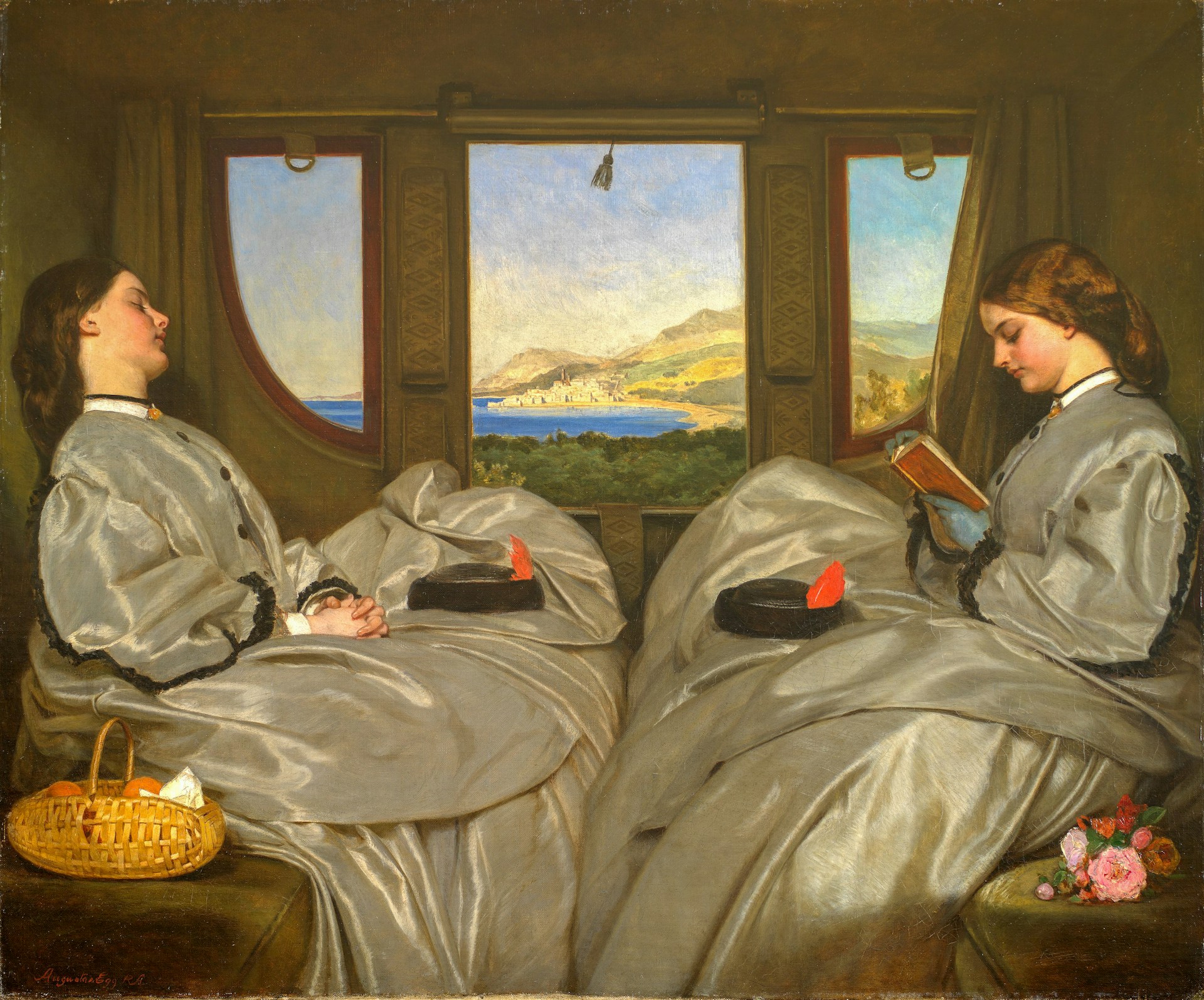 Painting of two young women