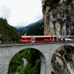 Train in tunnel