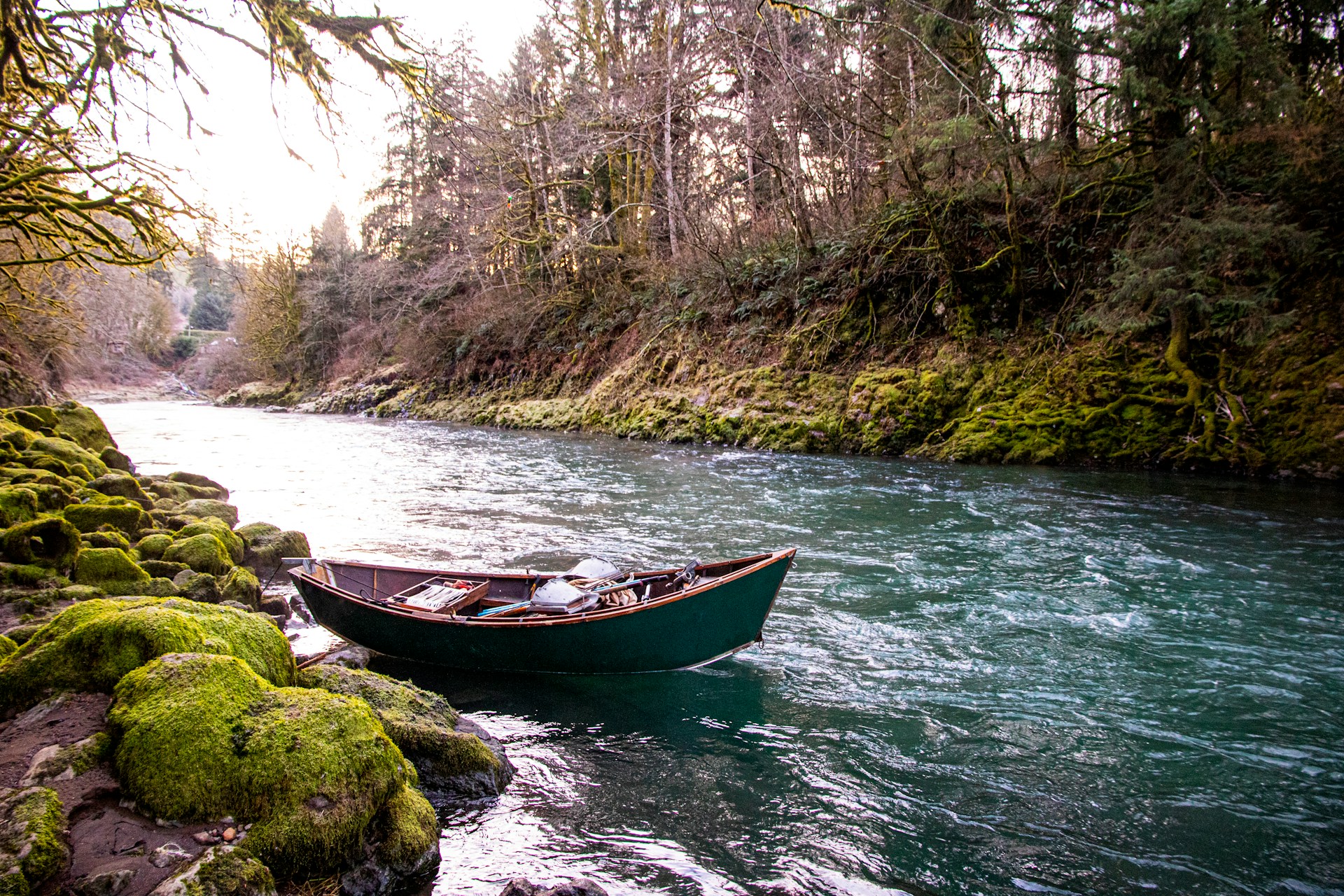 River with boat